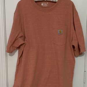 Carhartt Men's Heathered Orange Short Sleeve Tee